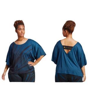 Adidas x 11 Honoré HR7034 Women‎ Plus Sz 2X Legend Marine/Black Training Tee NWT